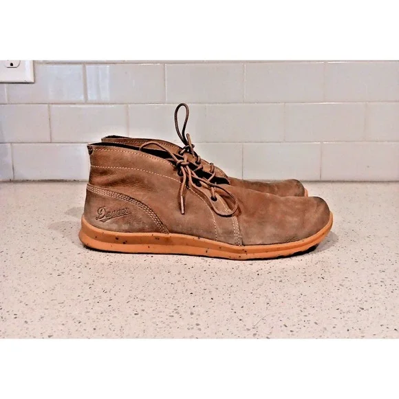 Danner Forest Chukka Bracken Leather Boots Men's 9.5 D Brown Rubber Sole Work - Picture 2 of 10